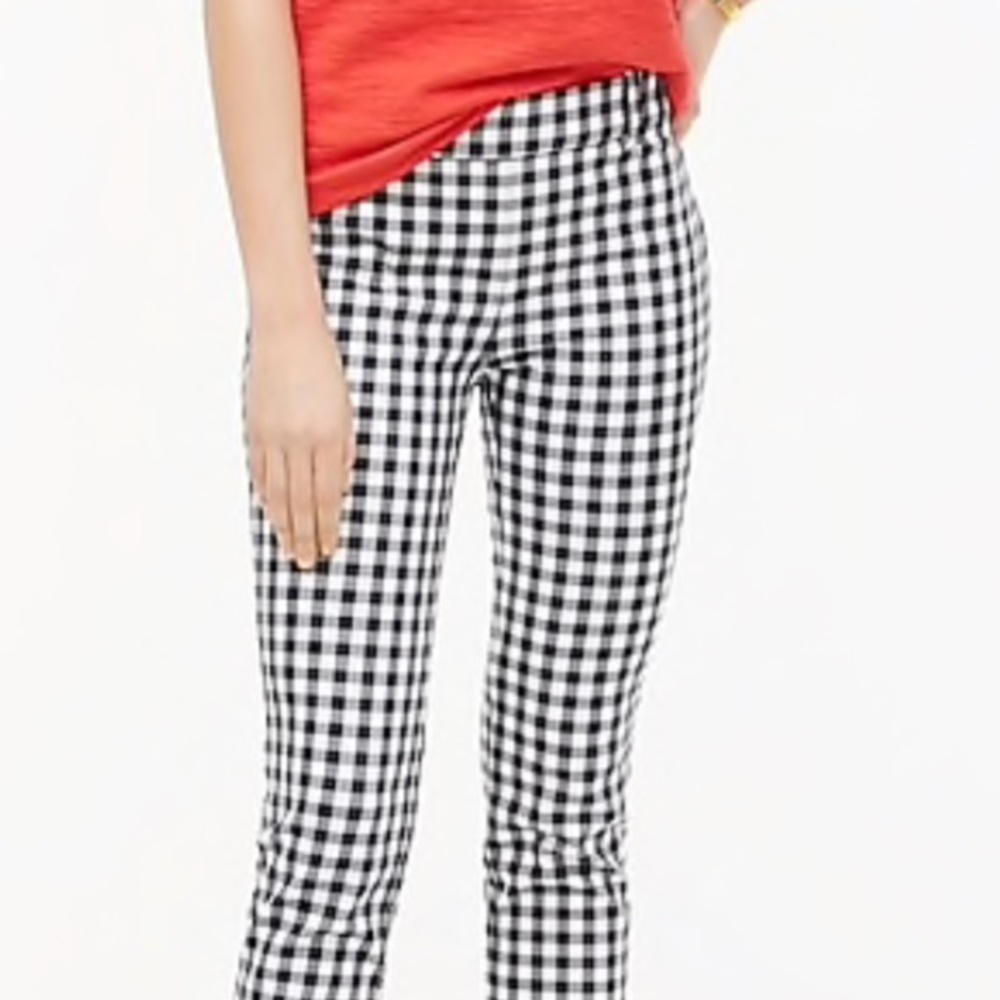Jcrew Gingham Pants - image 1